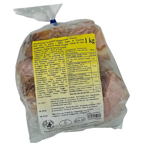 Cow Legs 1KG EFP / Beef Feet Burnt & Sliced AFROASE