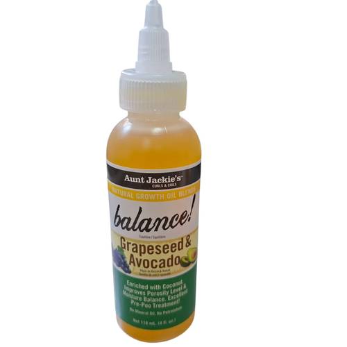 Aunt Jackie's Grapeseed & Avocado Oil 4oz